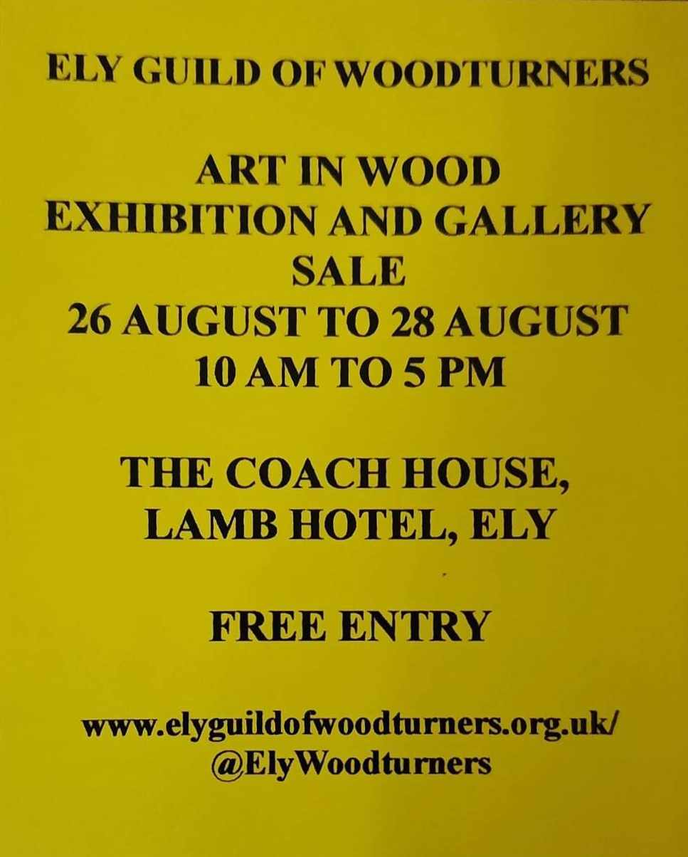 Art in Wood Exhibition and Gallery Sale Spotted in Ely