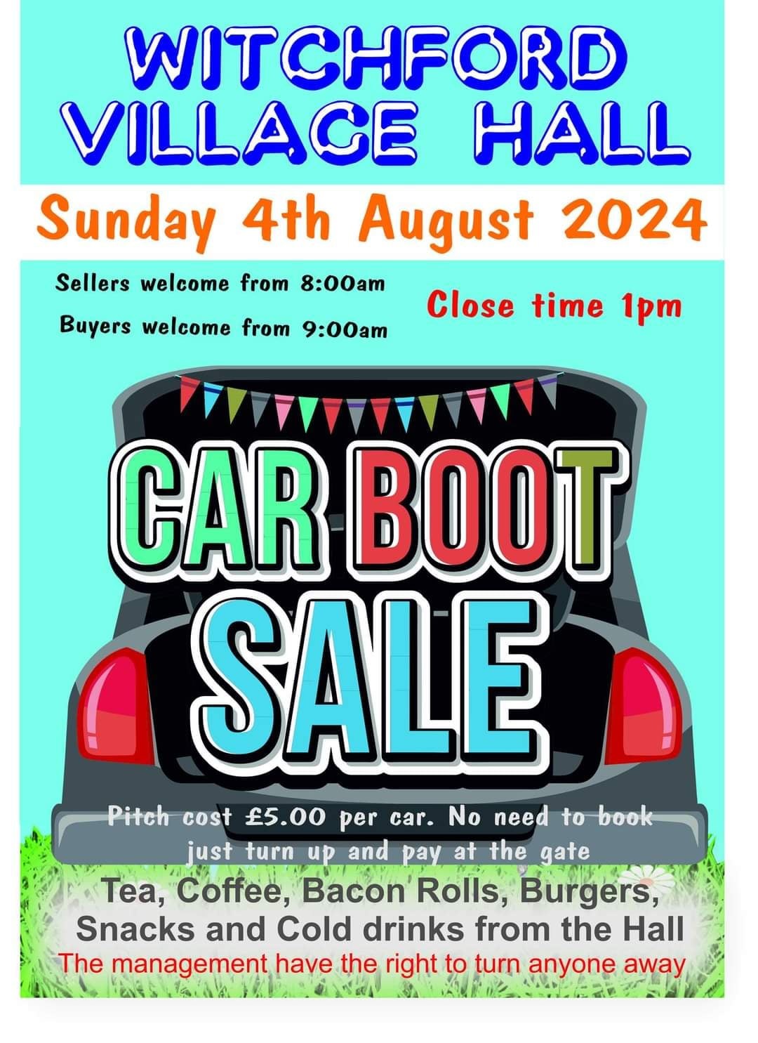 Witchford Village Hall Car Boot Sale Spotted in Ely